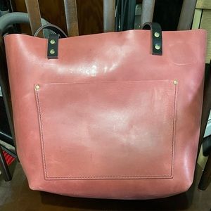 Portland Leather Goods large classic tote in Peony